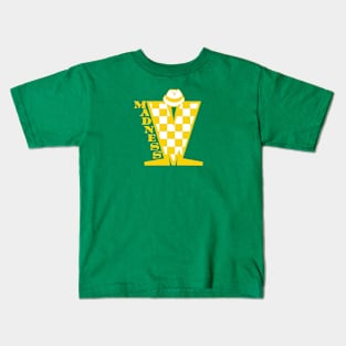 Madness HD Checkerboard Gold & White Kids T-Shirt